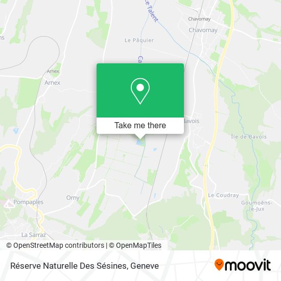 Réserve Naturelle Des Sésines map