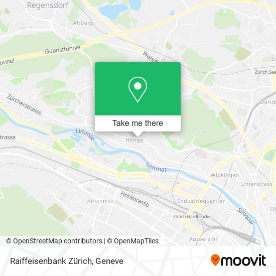 Raiffeisenbank Zürich map