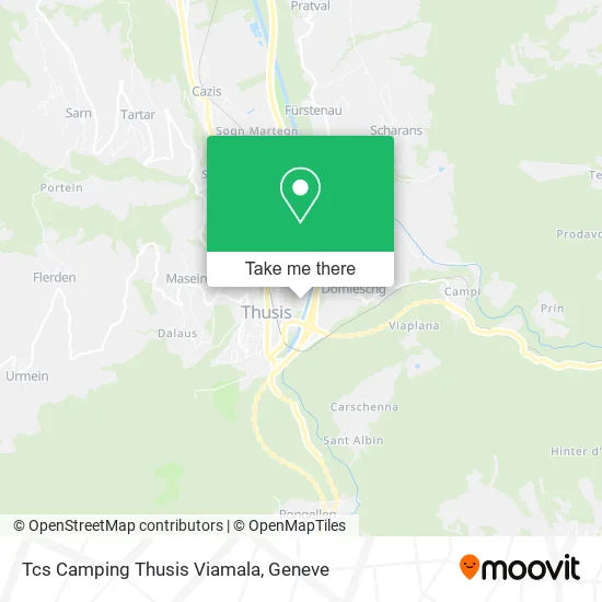 Tcs Camping Thusis Viamala map