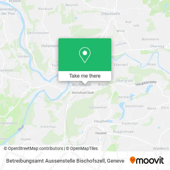 Betreibungsamt Aussenstelle Bischofszell map