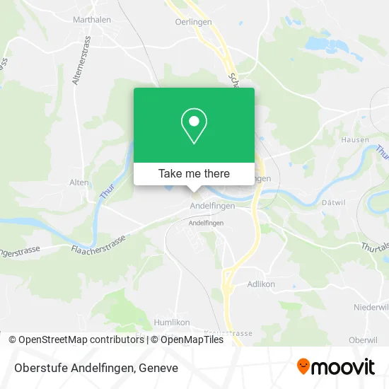 Oberstufe Andelfingen map