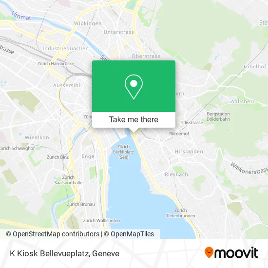 K Kiosk Bellevueplatz map