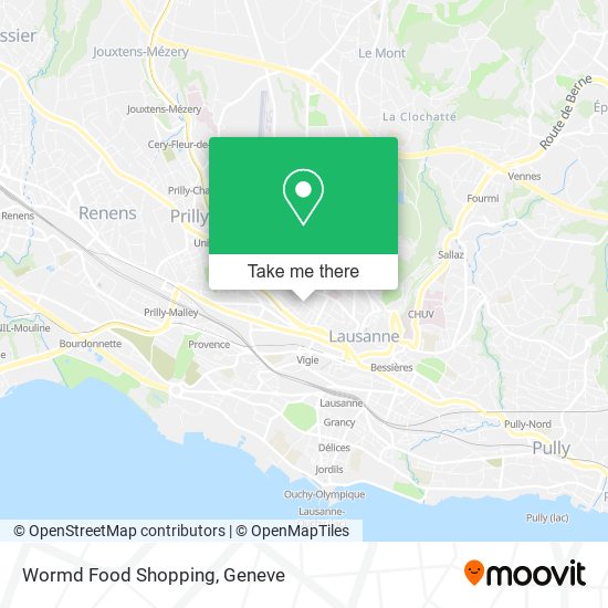 Wormd Food Shopping map