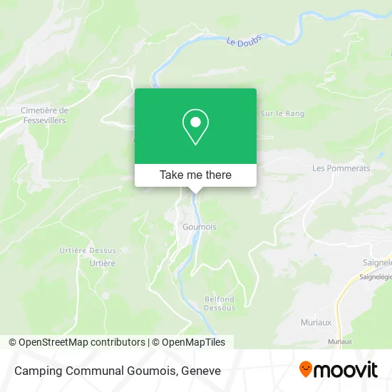 Camping Communal Goumois map