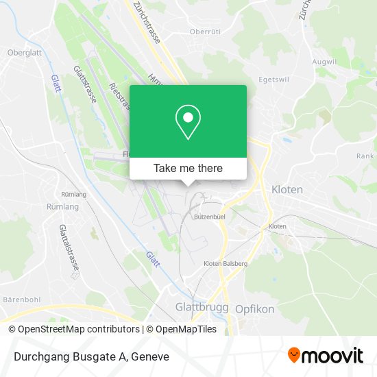 Durchgang Busgate A map