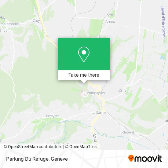 Parking Du Refuge map