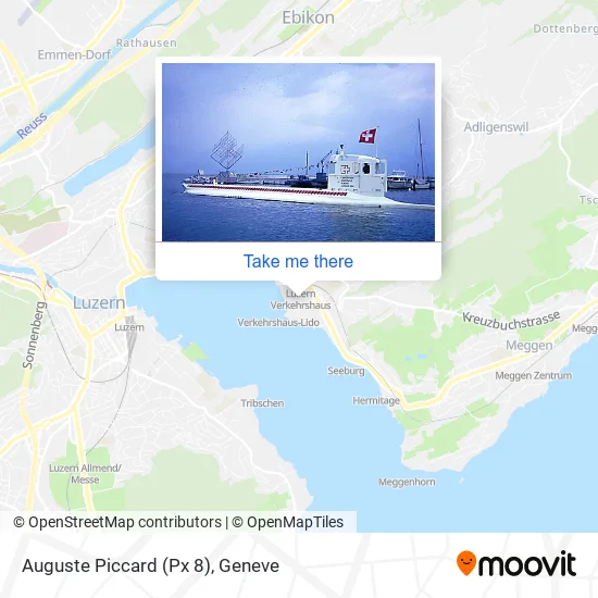 Auguste Piccard (Px 8) map