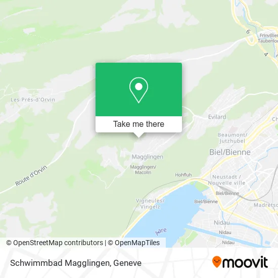 Schwimmbad Magglingen map