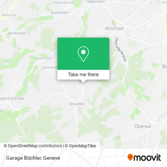 Garage Büchler map
