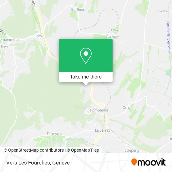 Vers Les Fourches map