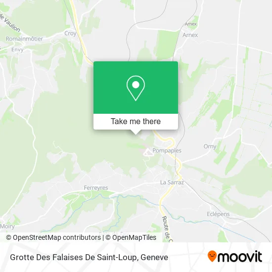 Grotte Des Falaises De Saint-Loup map