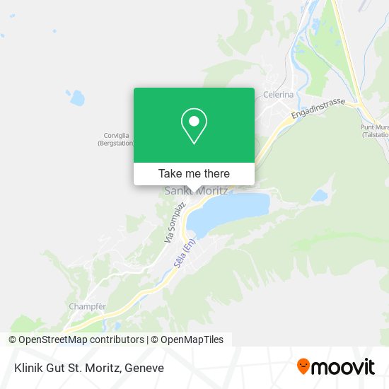 Klinik Gut St. Moritz map