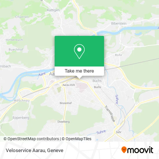 Veloservice Aarau map