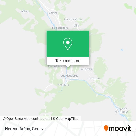 Hérens Aréna map