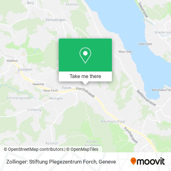 Zollinger: Stiftung Plegezentrum Forch map