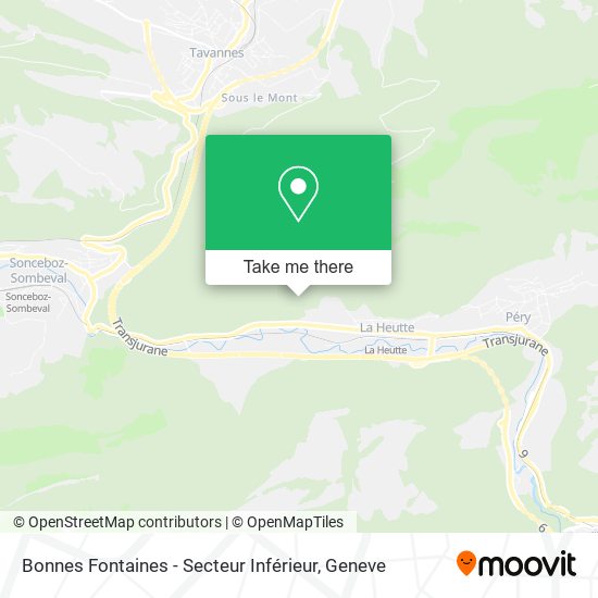 Bonnes Fontaines - Secteur Inférieur map