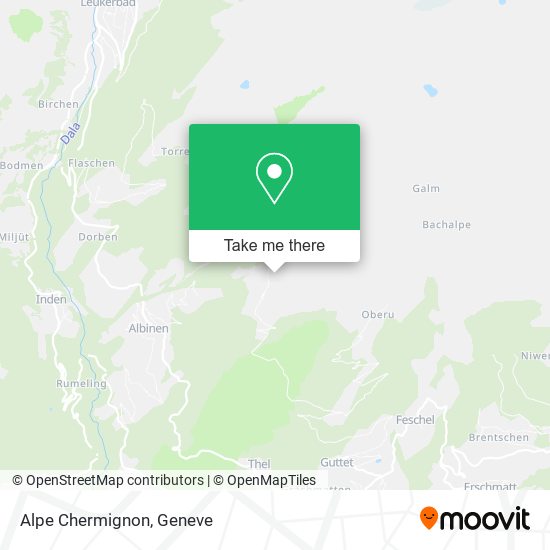 Alpe Chermignon map