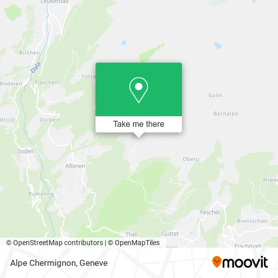 Alpe Chermignon map