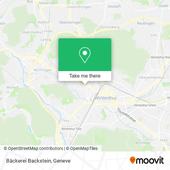 Bäckerei Backstein map