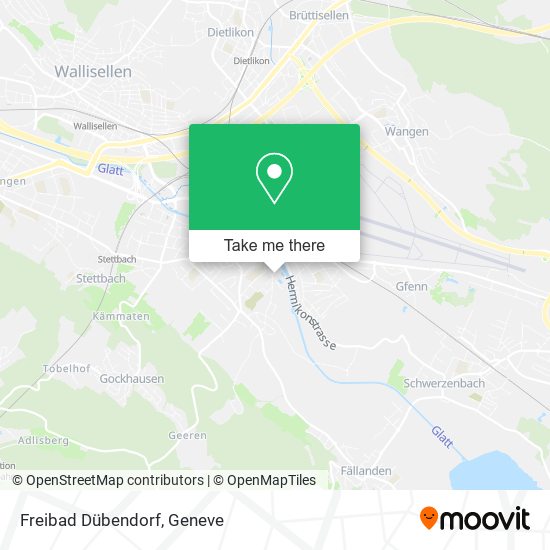 Freibad Dübendorf map