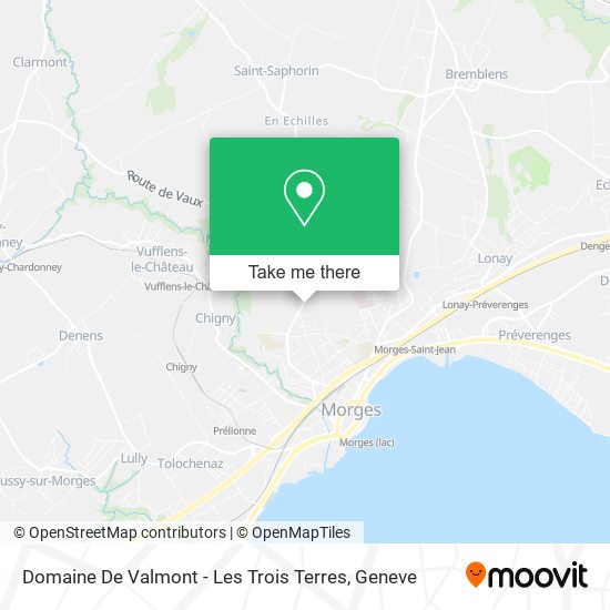 Domaine De Valmont - Les Trois Terres map