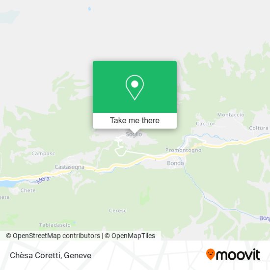Chèsa Coretti map