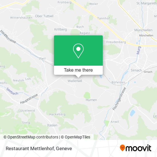 Restaurant Mettlenhof map