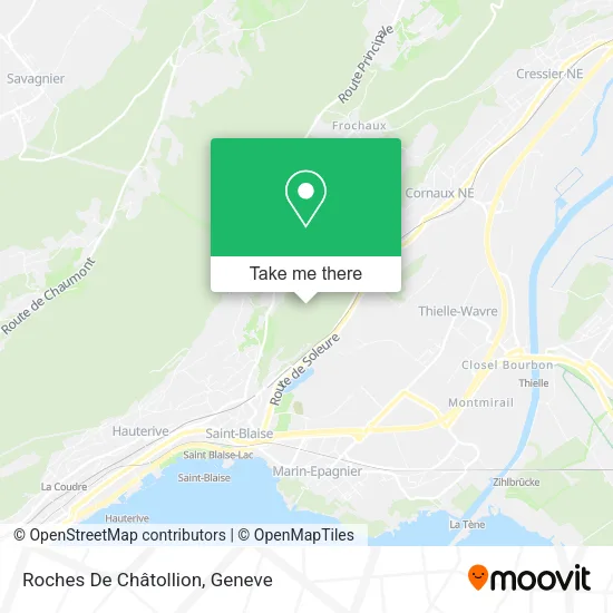 Roches De Châtollion map