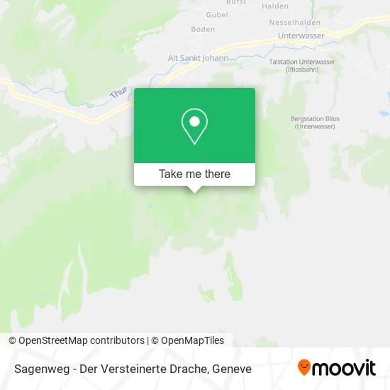 Sagenweg - Der Versteinerte Drache map