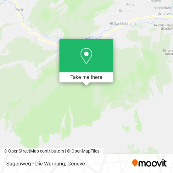 Sagenweg - Die Warnung map