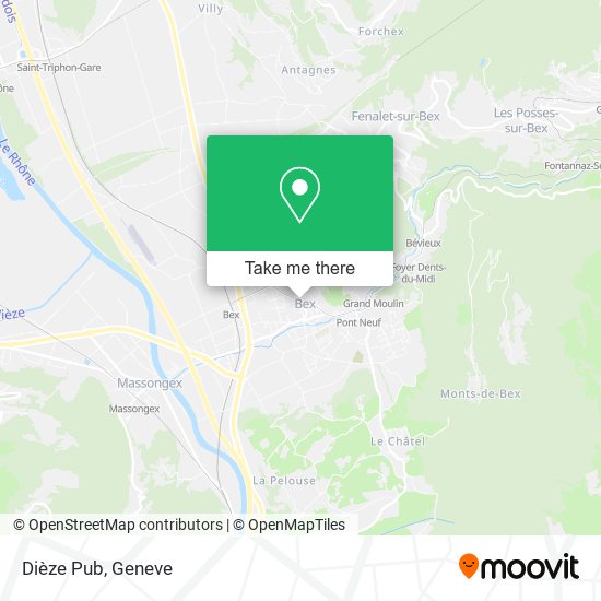Dièze Pub map