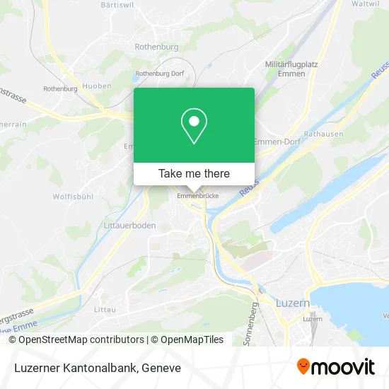 Luzerner Kantonalbank map