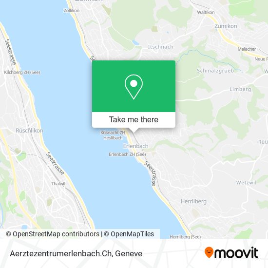 Aerztezentrumerlenbach.Ch map