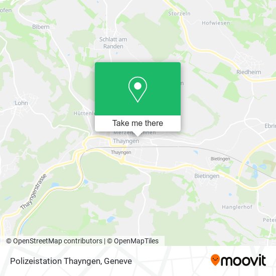 Polizeistation Thayngen map