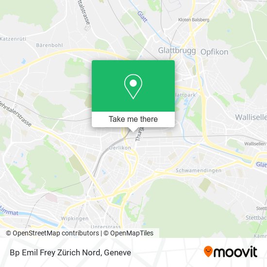 Bp Emil Frey Zürich Nord map