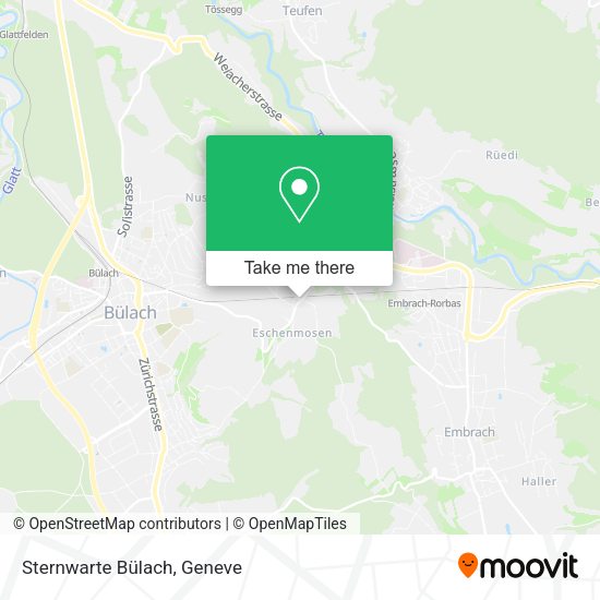 Sternwarte Bülach map