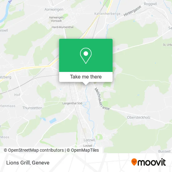Lions Grill map