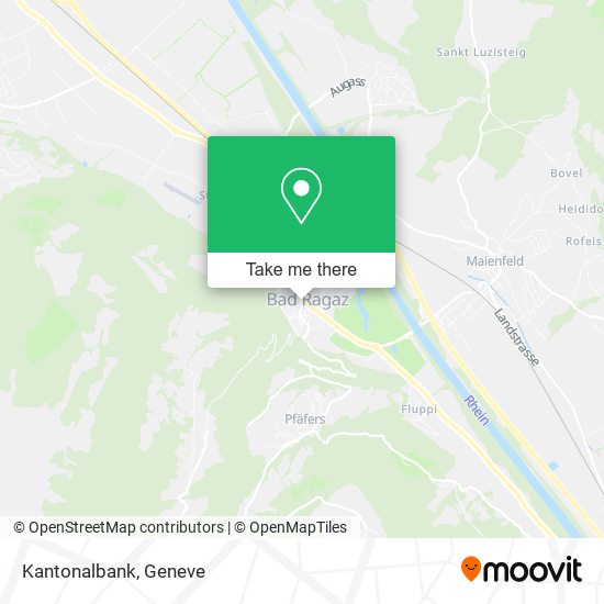 Kantonalbank map