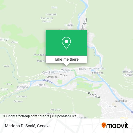 Madòna Di Scalá map