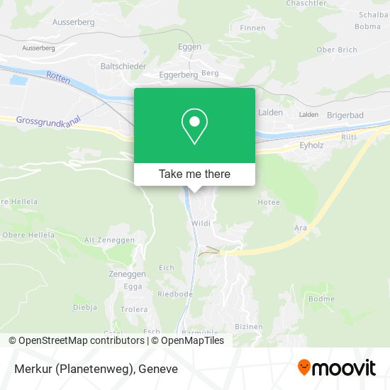 Merkur (Planetenweg) map