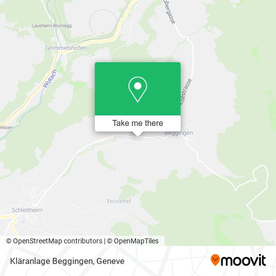 Kläranlage Beggingen map