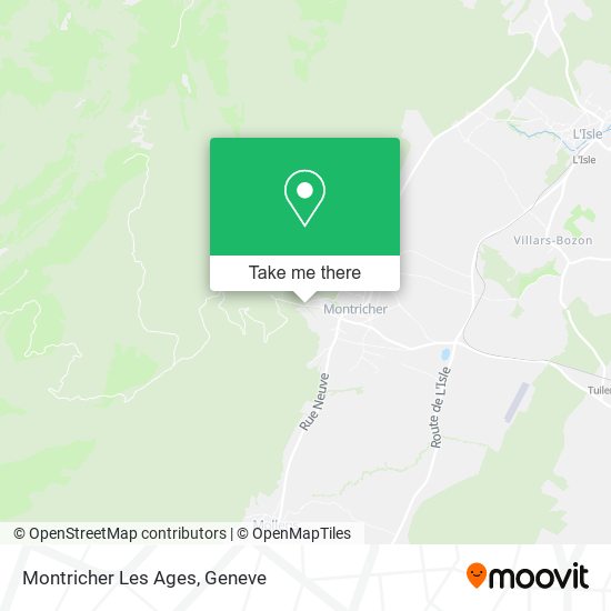 Montricher Les Ages map