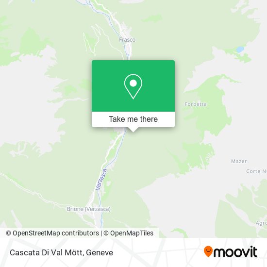 Cascata Di Val Mött map