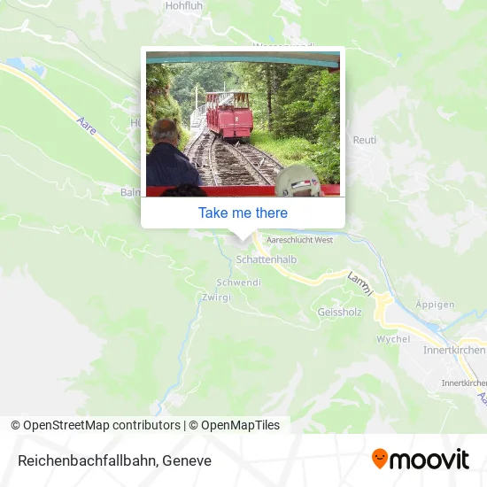 Reichenbachfallbahn map