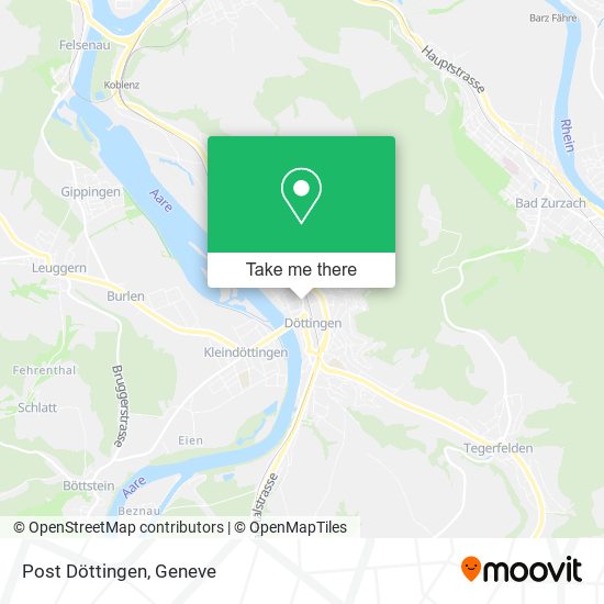 Post Döttingen map
