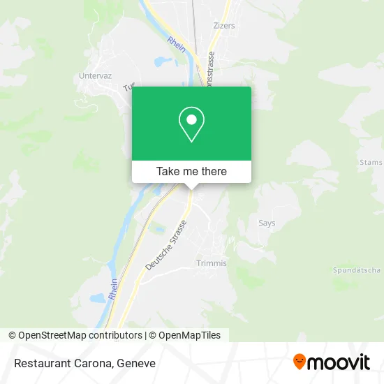 Restaurant Carona map