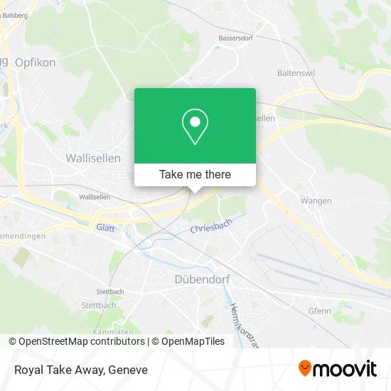 Royal Take Away map