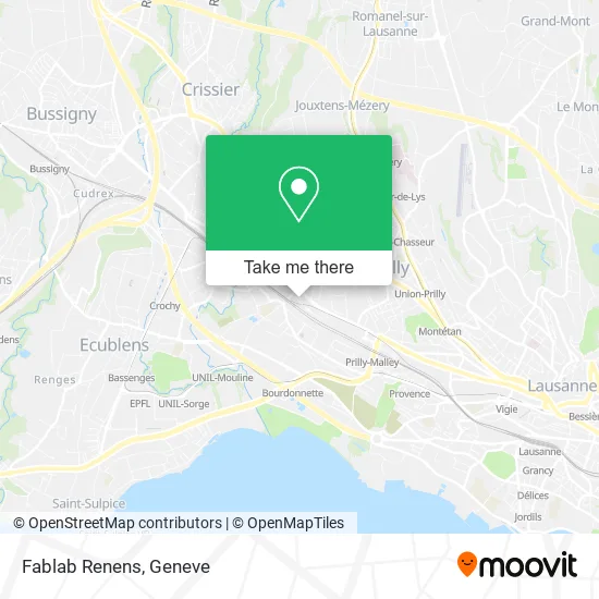 Fablab Renens map