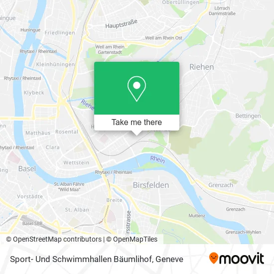 Sport- Und Schwimmhallen Bäumlihof plan