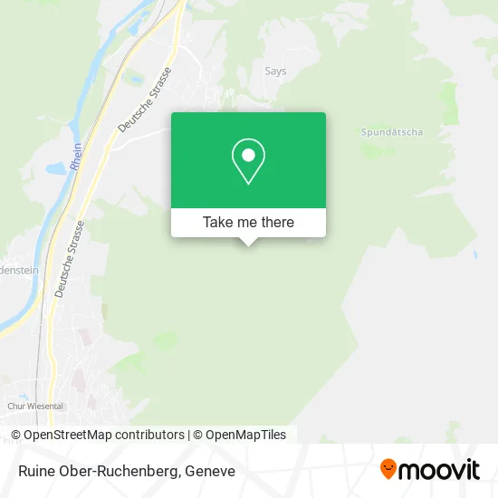 Ruine Ober-Ruchenberg map